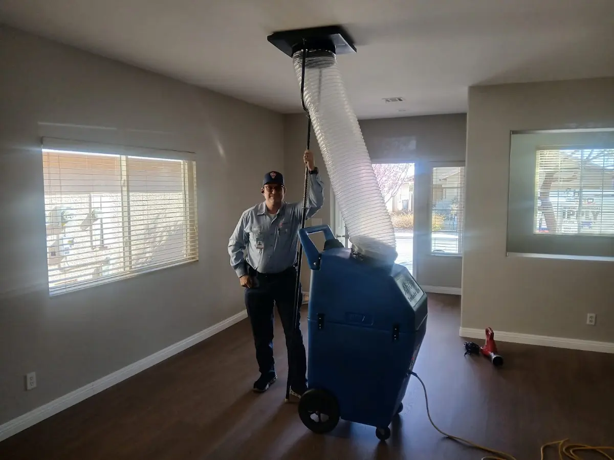 Professional Dryer Vent Cleaning work inside a Stanton home